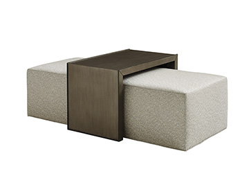 Cocktail Ottoman with Slide