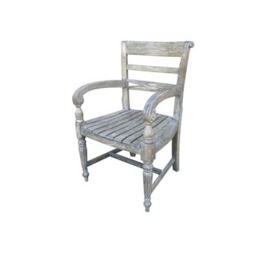 Raffles Wooden Seat Arm Chair