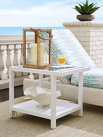Ocean Breeze Promenade Serving End Table