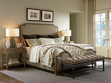 Cypress Point Stone Harbour Upholstered Bed King