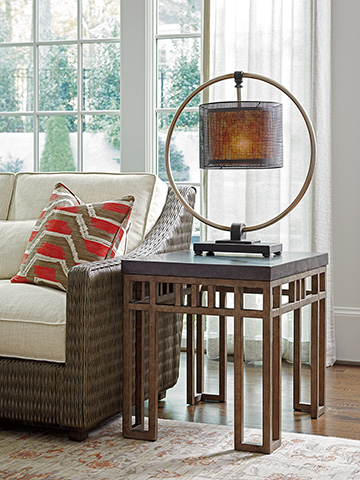 Cypress Point Montera Travertine End Table