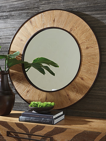 Los Altos Carins Round Mirror