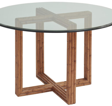 Round Glass Top Dining Table