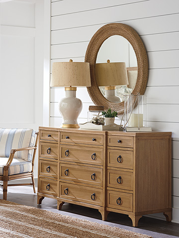Newport Garnet Breakfront Dresser