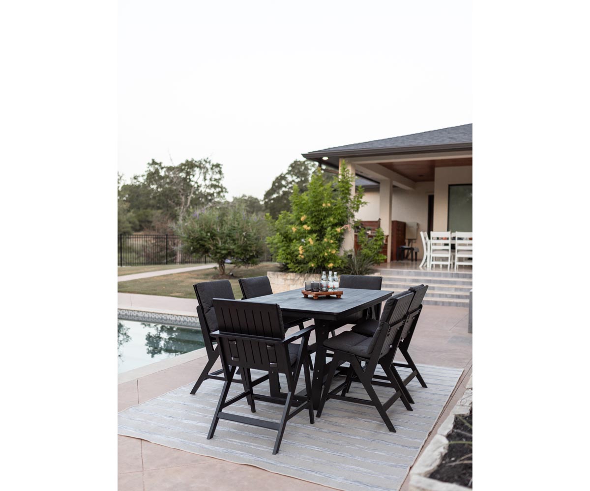 Hudson 40″ Square Table Counter Height