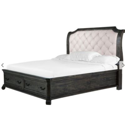King Sleigh Storage Bed