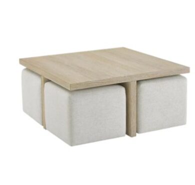 Dockside Cocktail Table with Ottomans