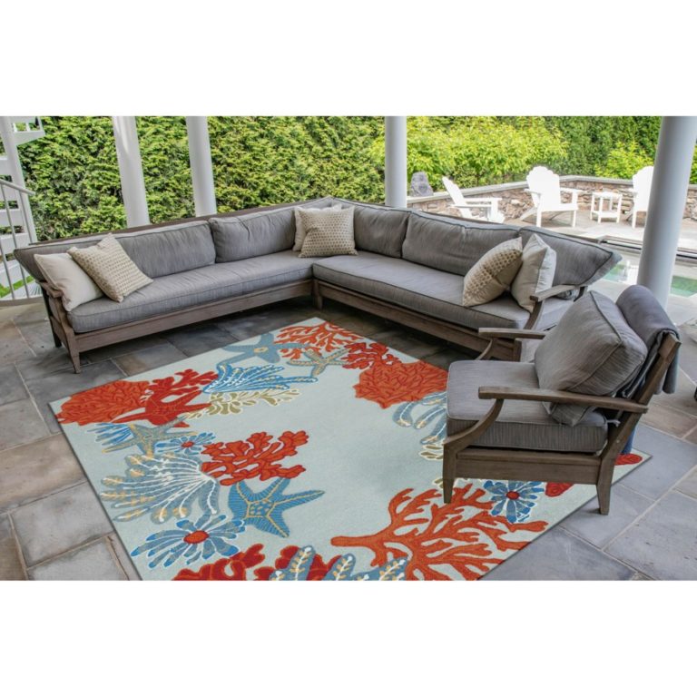 Ravella Ocean Scene Rug Aqua – Bronze Lady Home Furnishings