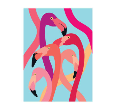 Flamingos Artwork