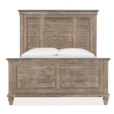 Queen Shutter Panel Bed