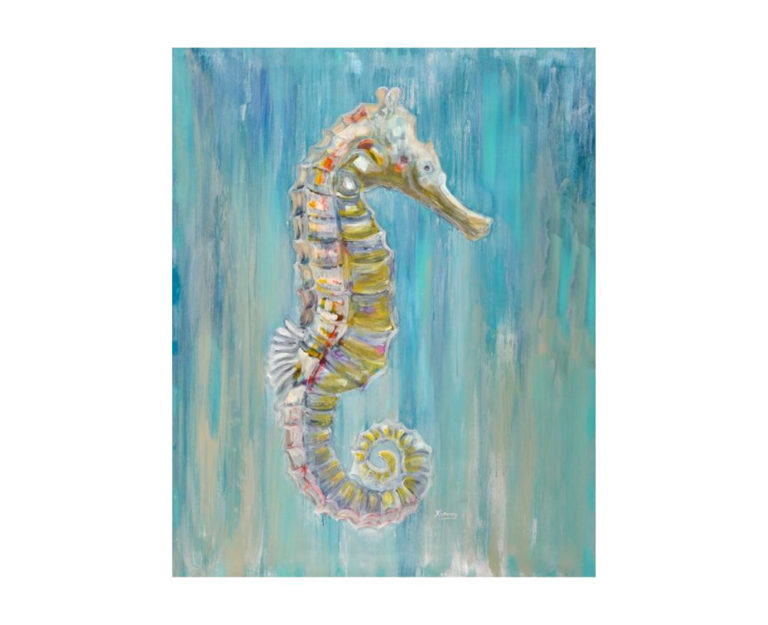Seahorse in Turquoise Art