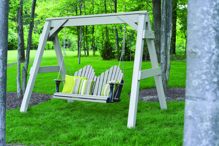 Vinyl A-Frame Arbor
